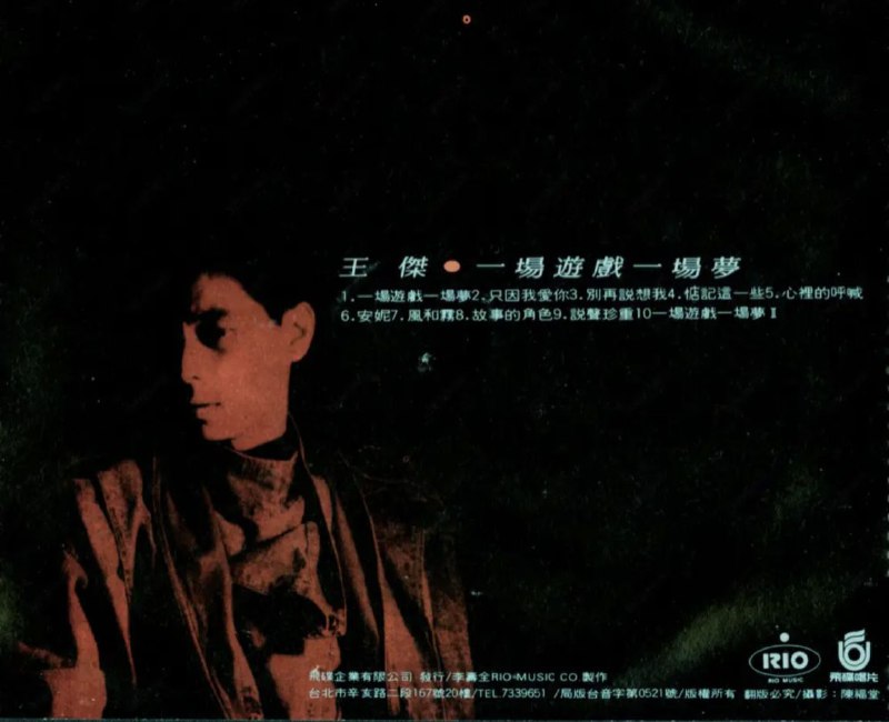 名称：王杰 - 1997年专辑 - 一场游戏一场梦   Flac描述：他歌唱的很好，他的眼神深邃锐利，他的感情浓得化不开，他的背影比谁都孤单，和其他很多歌星一样，他有段长长的过去，虽然不能忘记，却也不用再提，因为一切正要出发 因为他将成为巨星