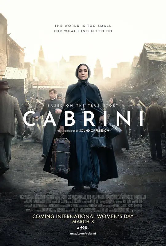 名称：卡布里尼 Cabrini (2024)描述：影片改编自弗朗西斯卡·卡布里尼（克里斯蒂安娜·德朗娜 Cristiana Dell'Anna 饰）争取平等与幸福的真实故事