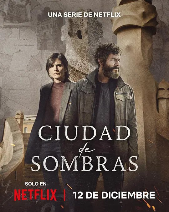名称：暗影之城 Ciudad de sombras (2025)描述：米拉之家发生了一起骇人听闻的罪案：一具烧毁的尸体悬挂在高迪标志性建筑的外墙上