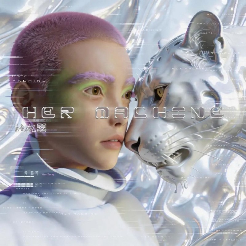 名称：曾轶可 她机器 (2026)  HER MACHINE FLAC 24bit 48khz描述：曾轶可概念专辑《她机器》，AI参与编曲，收录俘获、驯服等曲目，借机器视角探讨爱与孤独，是人与算法碰撞的先锋音乐实验
