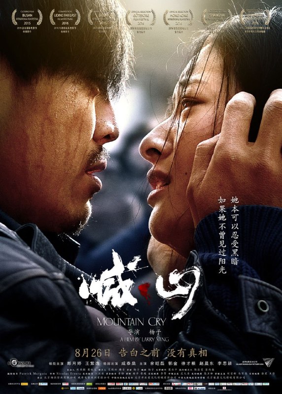 名称：喊·山 (2015)描述：故事发生在闭塞的山区之中，韩冲（王紫逸 饰）为了捕猎设置了炸药，哪知道这炸药没被动物踩到，却被同村的腊宏（余皑磊 饰）给踩了个正着