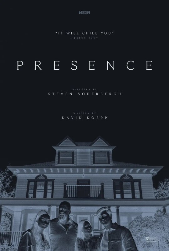 名称：感应 Presence (2024)描述：露丝（刘玉玲 饰）和丈夫克里斯（克里斯·苏利文 饰）带着儿子泰勒（艾迪·马代 饰）和女儿克洛伊（卡莉娜·梁 饰），一家四口一起搬进郊区一处新家