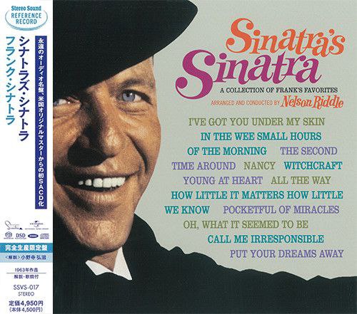 名称：FRANK Sinatra Sinatra s Sinatra SACD iso描述：弗兰克·西纳特拉（Francis Albert Sinatra，1915-1998），美国传奇歌手、演员，20世纪最伟大的流行男歌手之一，因身材消瘦获被称为瘦皮猴，代表作有《New York, New York》，曾获奥斯卡最佳男配角与格莱美终身成就奖