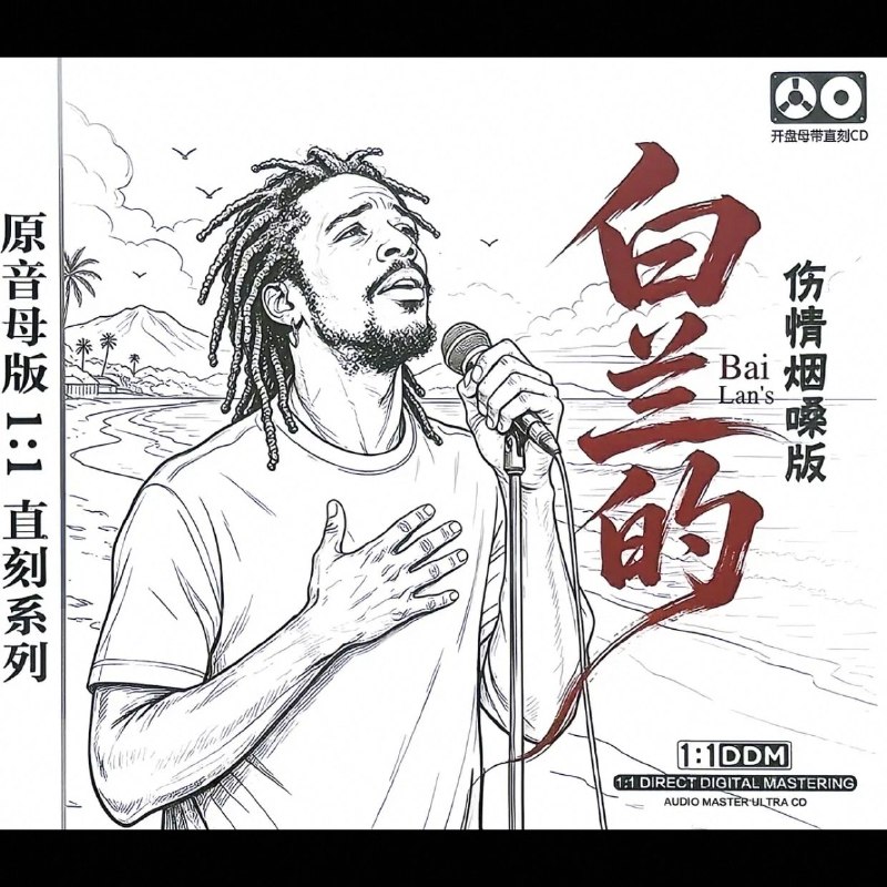 名称：白兰的《伤情烟嗓版》wav 分轨描述：白兰《伤情烟嗓版》，16首AI烟嗓翻唱，收录秋恋、鬼迷心窍等经典伤感情歌