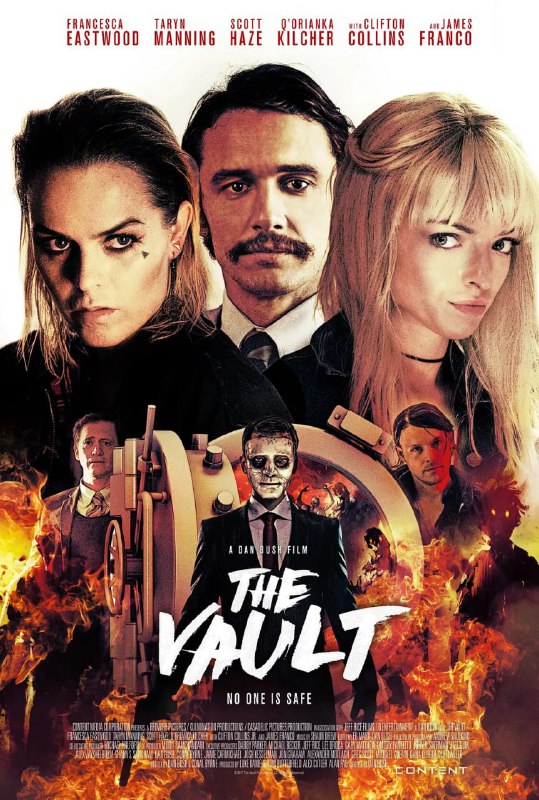 名称：地下室 The Vault (2017)描述：两个原本疏远的姐妹，为了拯救落难兄弟，被迫一起抢劫银行，却被深不可测的银行经理(弗兰科饰)骗进了一座地下室，在那里她们遇见了真正的恶魔
