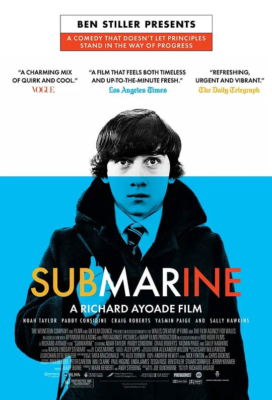 名称：潜水艇 Submarine (2010)描述：十五岁的奥利弗（克雷格•罗伯兹 Craig Roberts 饰）坐在教室里的时候脑中总是充满各种幻想，周围的一切对他来说都是普通中蕴含奇异的存在