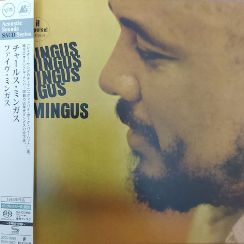 名称：Charles Mingus - Mingus Mingus Mingus Mingus Mingus (2025 SHM-SACD ISO)UCGU-9080 爵士描述：这张1964年发行的后波普爵士经典，是贝斯大师Charles Mingus的巅峰之作