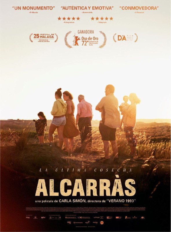 名称：阿尔卡拉斯 (2022) 4K 中字硬字幕描述：本片由加泰罗尼亚导演卡拉·西蒙执导，讲述了一个传统乡村家庭中桃子采集活动日渐式微的故事，当有人提出要将桃树砍伐并安装太阳能电池板以此适应新的方式时，这家人开始了捍卫自己土地的“战斗”