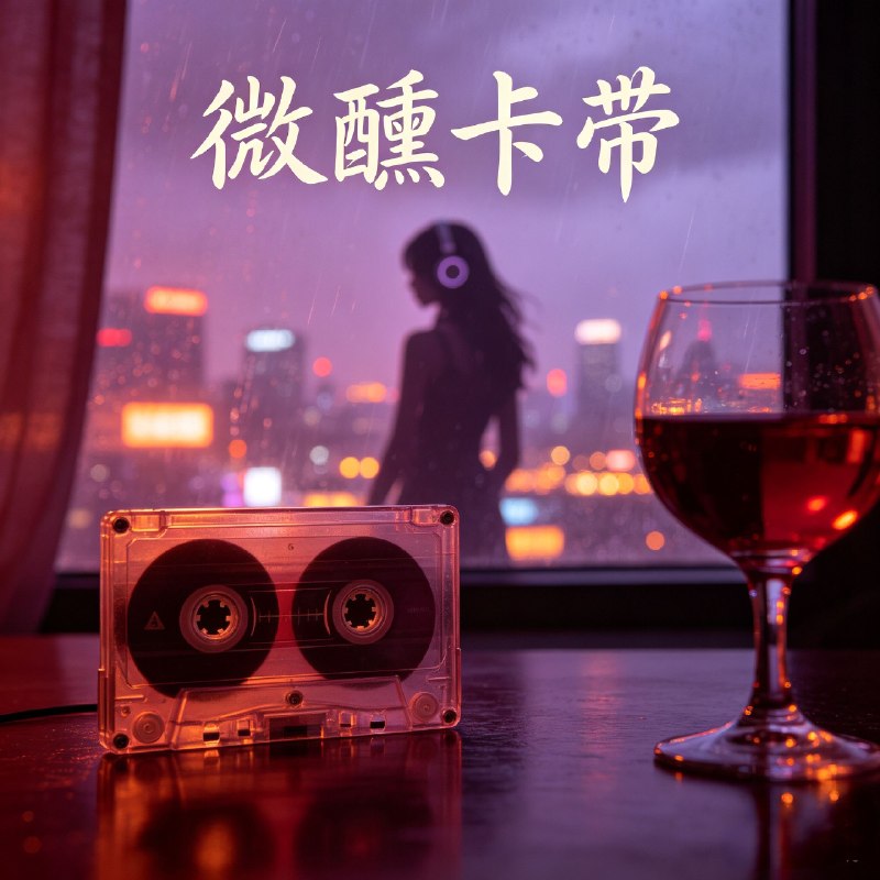 名称：微醺卡带  flac描述：微醺卡带，热门AI虚拟人声歌手，主打经典老歌慵懒R&B改编，唱腔松弛氛围感强，广泛用作短视频、车载BGM，在氛围感音乐圈层人气颇高