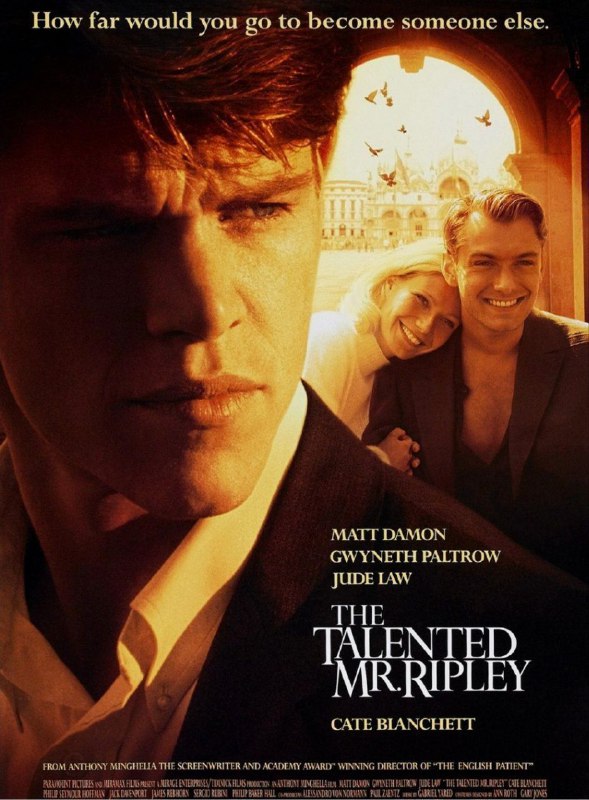 名称：天才瑞普利 (1999) 4K HDR 中英硬字幕描述：瑞普利是个出身平凡，生活也毫无值得炫耀的年轻人，他受到一个富商之托，到意大利去游说他浪荡不羁的儿子迪基，重回他的家乡美国