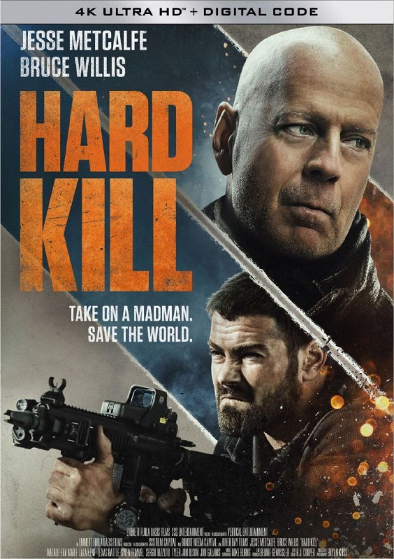 名称：虎胆悍将 (2020) 4K 高码 国英多音轨 简中硬字幕描述：亿万富翁科技公司首席执行官多诺万·查尔莫斯（布鲁斯·威利斯 饰）的女儿遭到恐怖组织的绑架，目的是得到多诺万的高科技技术，为了救回女儿，多诺万找到了强大的雇佣军开始营救计划