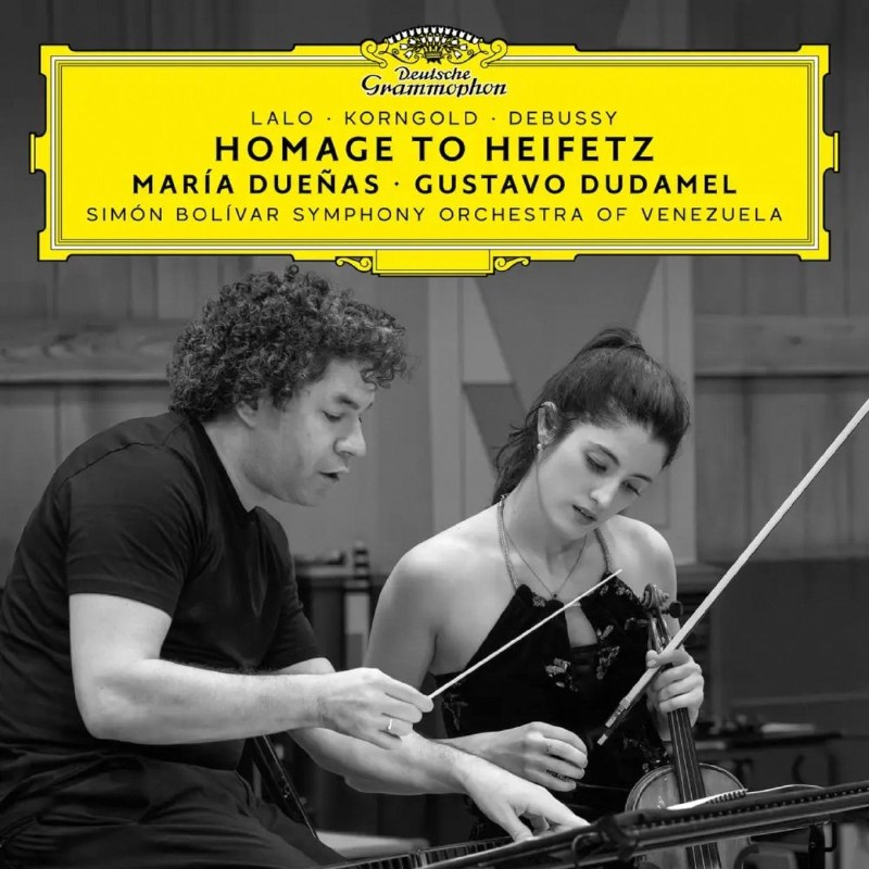 名称：María Dueñas, Gustavo Dudamel, Simon Bolivar Symphony Orchestra of Venezuela-Homage to Heifetz (Lalo, Korngold, Debussy) -2026-FLAC 96kHz-24bit qobuz描述：西班牙小提琴家María Dueñas2026 DG新专，向海菲兹致敬