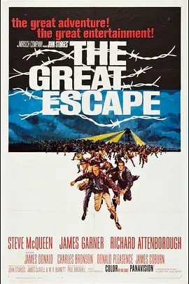 名称：大逃亡 The Great Escape (1963)描述：二战期间，德军的战俘营里，每个人都在渴望着自由