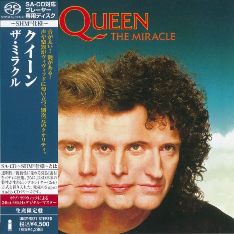 名称：皇后乐队(Queen) - 2012年SACD系列 - The Miracle    DSD DSF描述：皇后乐队Queen的第十三张录音室专辑《The Miracle》,1989年5月由唱片公司Parlophone在英国发行,由唱片公司Capitol在美国发行,为庆祝成团40周年,在2011年推出了重置版本