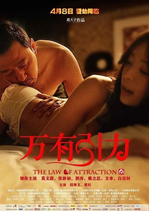 名称：万有引力 (2011) 1080P描述：这是四个与爱情有关的故事：审计员高远（文章 饰）三年来重复着两地奔忙的工作，在他前往外地送交一份重要文件之时，机场安检员石晓琳（白百何 饰）却将他扣留，耽误了航班的高远大怒，却发现石晓琳对他非常了解……；数学教师王勇（郭涛 饰）与妻子雪莲（张静初 饰）结婚多年，在朋友的启发下决定要个孩子，然而这对爱人的怀孕战役进行的异常艰难……；阿美（莫文蔚 饰）与情人遭遇因信号灯故障引起的车祸，阿美轻伤，而情人重伤昏迷，而这场车祸，似乎由阿美的丈夫云山（戴立忍 饰）一手策划……；跳伞运动员嘉欣（黄幻 饰）因吸毒被跳伞队开除，运动生涯宣告结束，她的男友兼搭档海桥（段博文 饰）决定不惜一切代价挽救她……夸克：