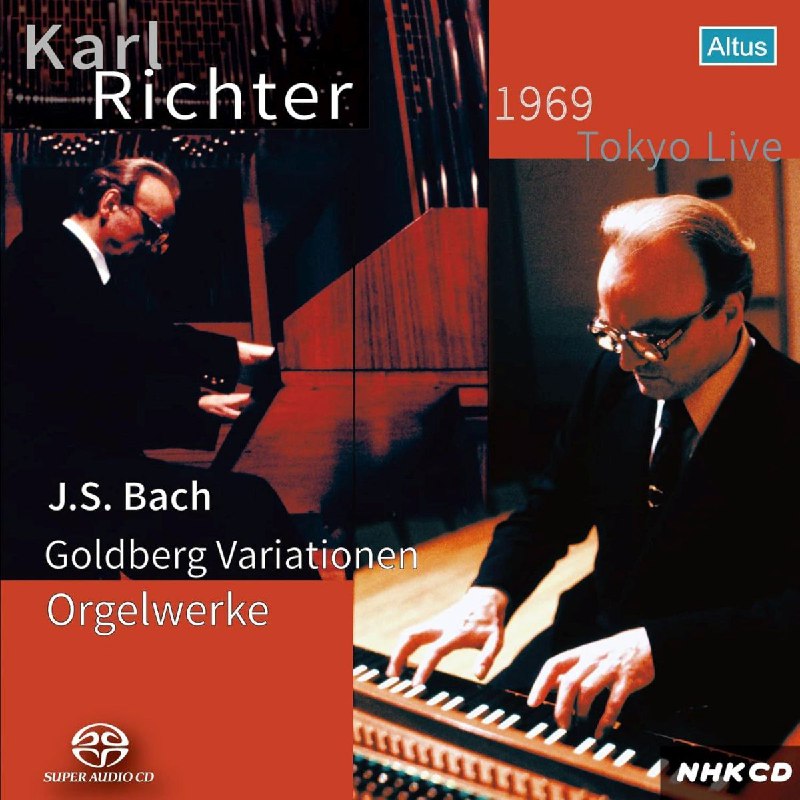 名称：巴赫 哥德堡变奏曲 管风琴作品 卡尔·里希特 SACD ISO描述：Bach - Goldberg Variationen, Orgelwerke 1969 Tokyo Live - Karl Richter (2021) (SACD) 巴赫《哥德堡变奏曲&管风琴作品：卡尔·里希特1969东京现场里希特用管风琴演绎巴赫的神级现场！1969年东京演出珍贵录音，SACD质感拉满，每一段变奏都让人心醉，古典乐迷必听！专辑收录了1969年里希特在东京的现场演奏，包括《哥德堡变奏曲》等曲目