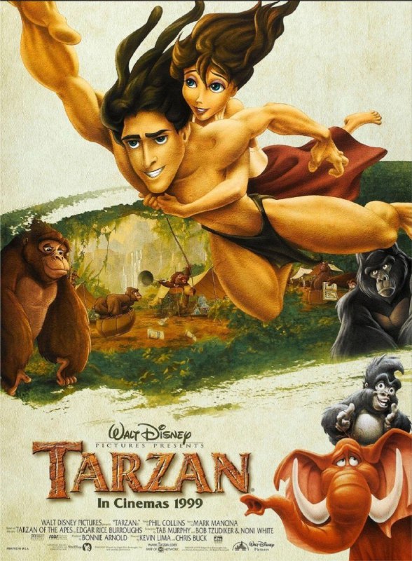 名称：泰山 (1999) 4K 高码 国英多音轨 简英双语硬字幕描述：猿猴家族收养了一位特殊的孩子，一个自小被遗弃在森林深处的婴儿男孩