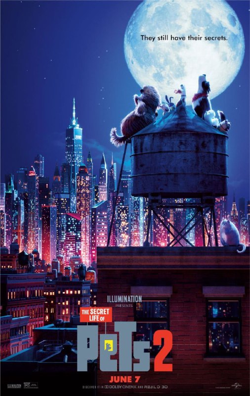 名称：爱宠大机密2 (2019) 4K HDR 国粤英多音轨 外挂简英字幕描述：延续2016年夏天轰动一时的《爱宠大机密》的故事，讲述宠物在我们每天离家工作或上学后的生活