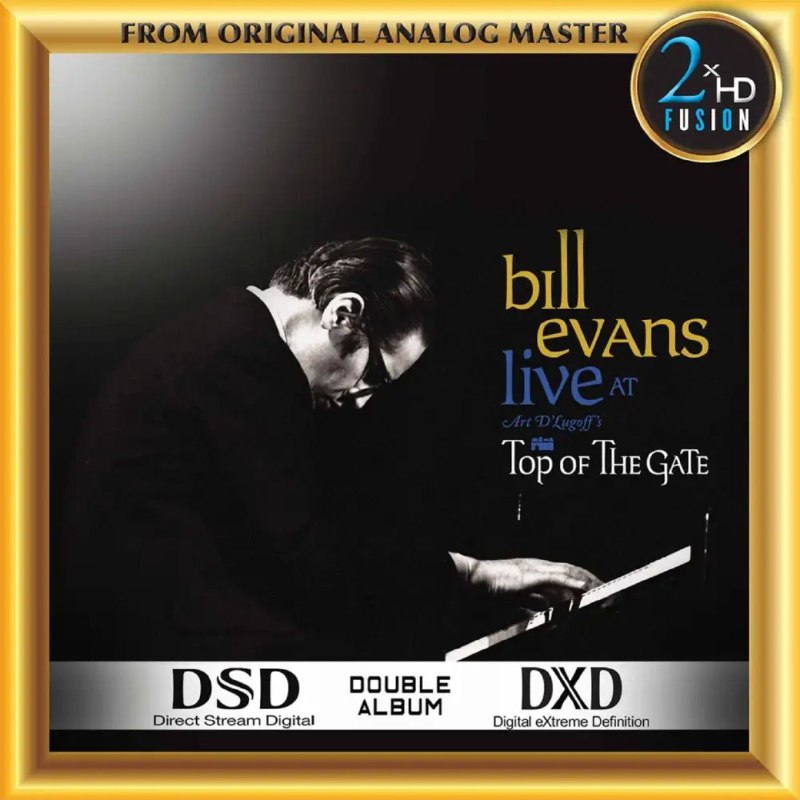 名称：Bill Evans - Live at Top Of The Gate (Remastered) [Double Album] - 2XHDRE1174 DSD 512描述：这张双碟重制版专辑，收录了爵士钢琴大师比尔·埃文斯1968年纽约Top Of The Gate俱乐部的现场演出