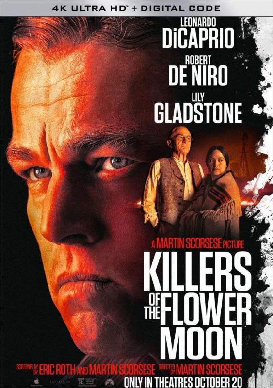 名称：花月杀手 (2023) 4K HDR & Dv 外挂简英字幕描述：影片改编自大卫·格兰所著畅销书《Killers of the Flower Moon：The Osage Murders and the Birth of the FBI》，聚焦1920年代的美国俄克拉何马州，“欧塞奇族印第安人谋杀案”（Osage Indian Mur ders）