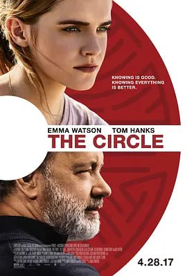 名称：圆圈 The Circle (2017)描述：《圆圈》故事背景设置为未来，爱玛·沃森饰演的的女主人公Mae就职于一家名为“圆圈”的互联网科技巨头公司