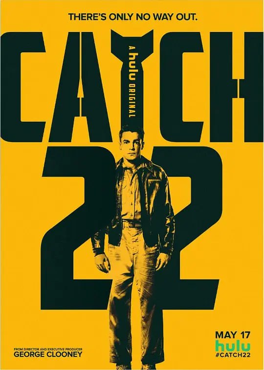 名称：第二十二条军规 Catch-22 (2019)描述：该限定剧由Luke Davies及David Michôd执笔，讲述主角Yossarian（Christopher Abbott饰）在二战时的意大利，因为Cathcart上校（Kyle Chandler饰，原本由George Clooney饰演）的个人问题，他迫使下属飞行大队不停进行危险的飞行任务