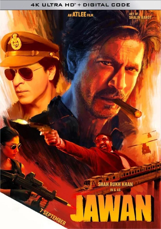 名称：战士 (2023) 4K 外挂简中字幕描述：《战士》是由印度导演阿特利执导，于2023年9月7日上映的动作惊悚电影