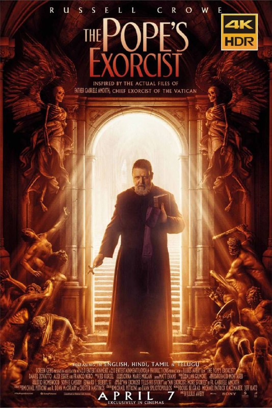 名称：教皇的驱魔人(2023) 4K HDR 中字外挂字幕描述：梵蒂冈首席驱魔人真实事迹改编，加布里埃·阿莫尔特神父（Father Gabriele Amorth）一生（于2016年去世，享年91岁）主持超过10万宗驱魔仪式